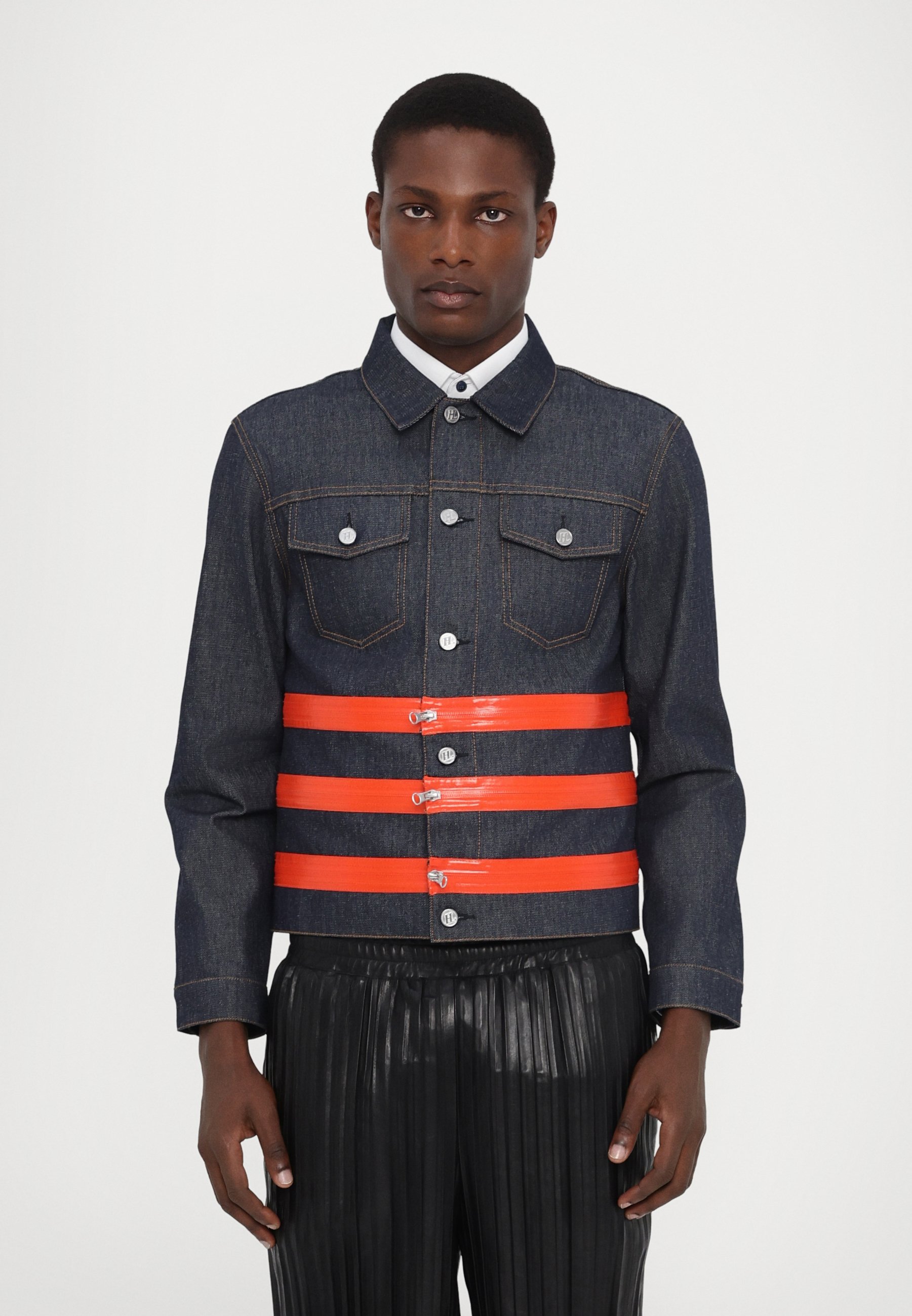 HELMUT LANG Zip Denim Jacket デニムジャケット Helmut Lang ジップディテール デニムジャケット | ブルー