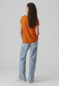 Vero Moda VMAVA PLAIN - Základné tričko - red