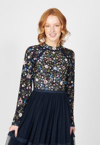 Maryisa EMMA EMBELLISHED AND EMBROIDERY - Festklänning - mid night blue