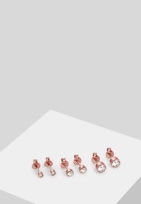 Elli SPARKLING STACK - MIT KRISTALLEN VON SWAROVSKI® - Øreringe - rose gold-coloured