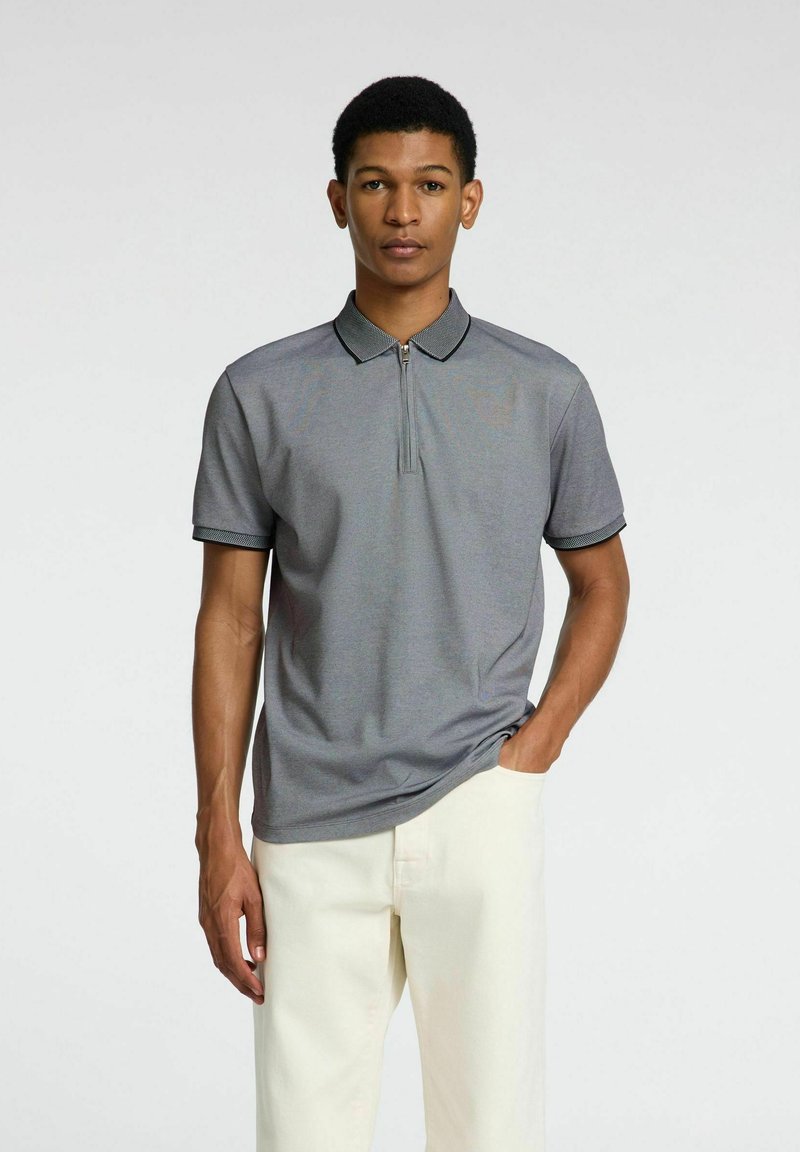 Selected Homme - FAVE NOOS - Polo shirt - medium grey melange, Enlarge