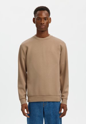 Selected Sweat Viscose Blend - Sweatshirt - savannah tan