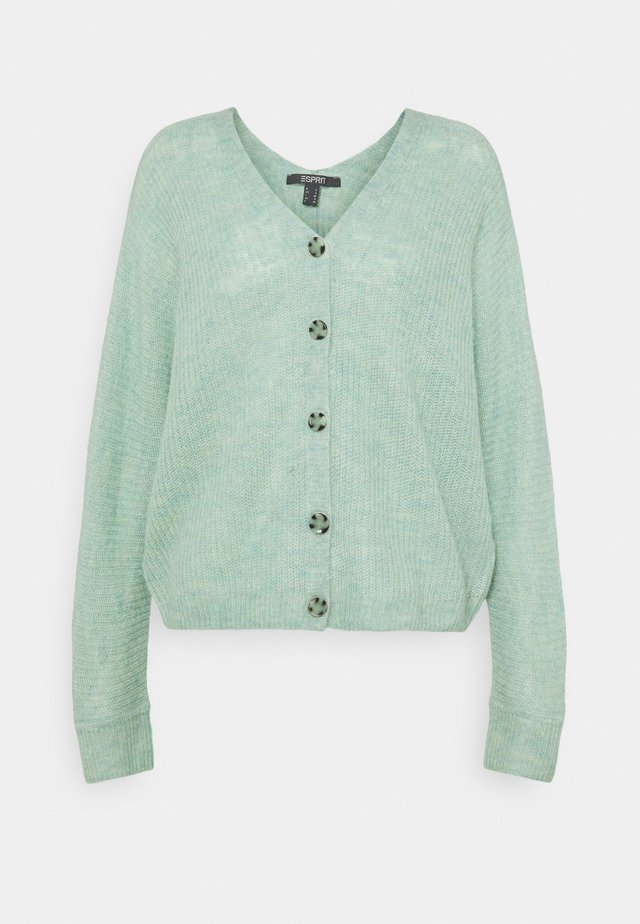 V NECK CARDIGAN - Gilet - pastel green