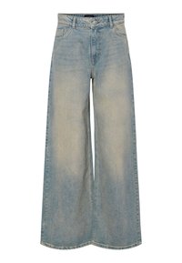 PCSELMA WIDE  - Széles szárú - medium blue denim