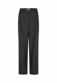 YVONNE MIDWAIST LOOSE - Trousers - black