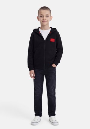 HOODED - Sweatjacke - black