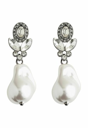Next, Earrings - pewter tone