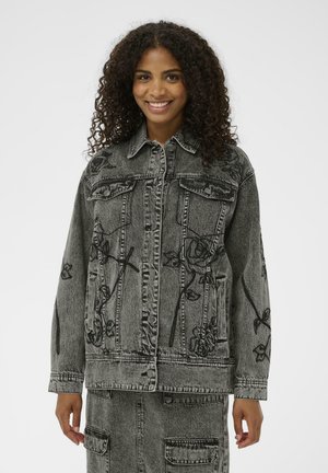 Cowboyjakker - dark grey washed denim