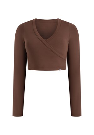 Smilodox, CROP LONGSLEEVE NIORA - Langærmet T-shirt - braun