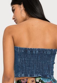 Neon & Nylon NEOLIA CORSAGE  - Top - medium blue denim