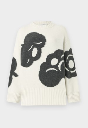 Marimekko LUONTO TUMMA - Strickpullover - off white/grey