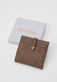 Guess CRESIDIA TAB CARD CASE - Carteira - dark taupe