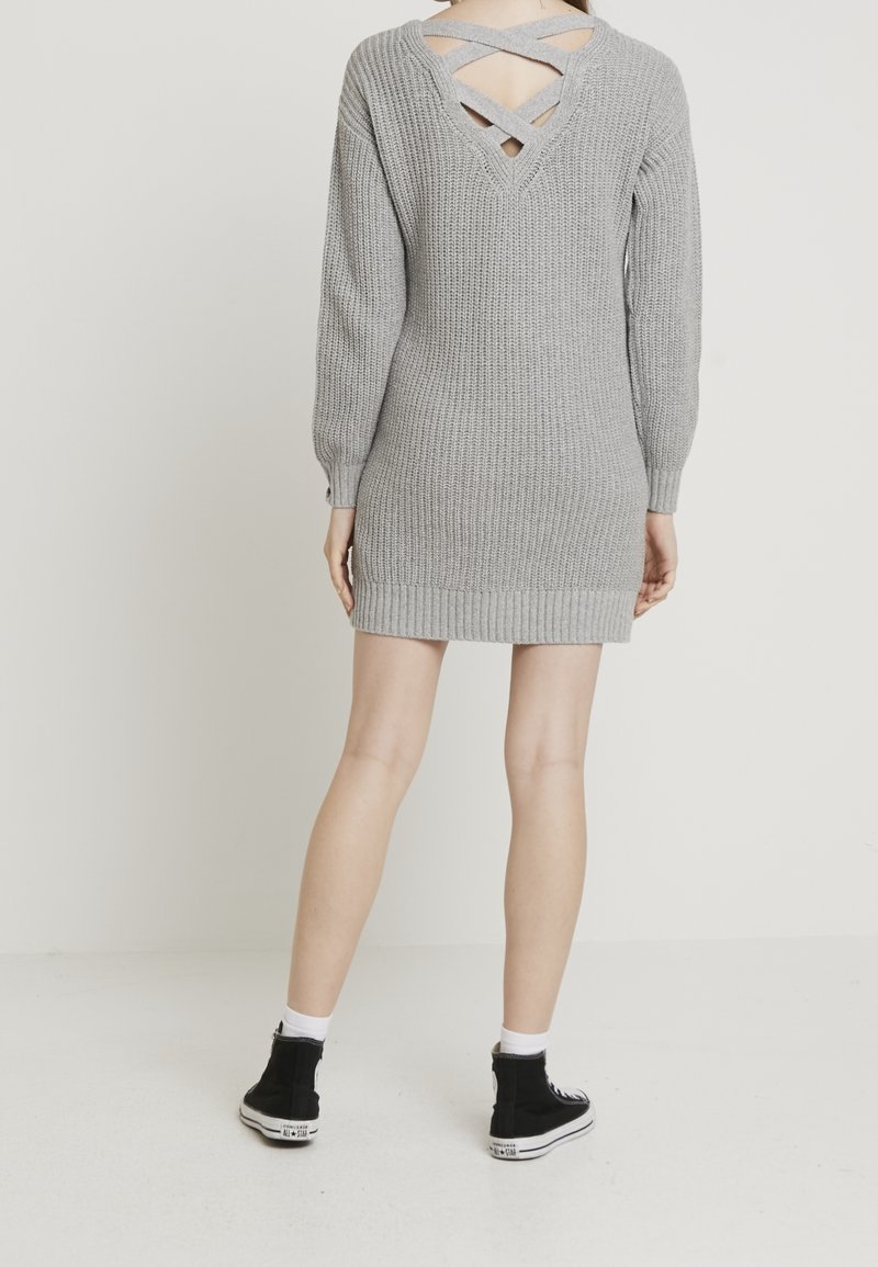 hollister grey sweater dress Hollister Oversized Cable-knit Crew Sweater Dress in Grey