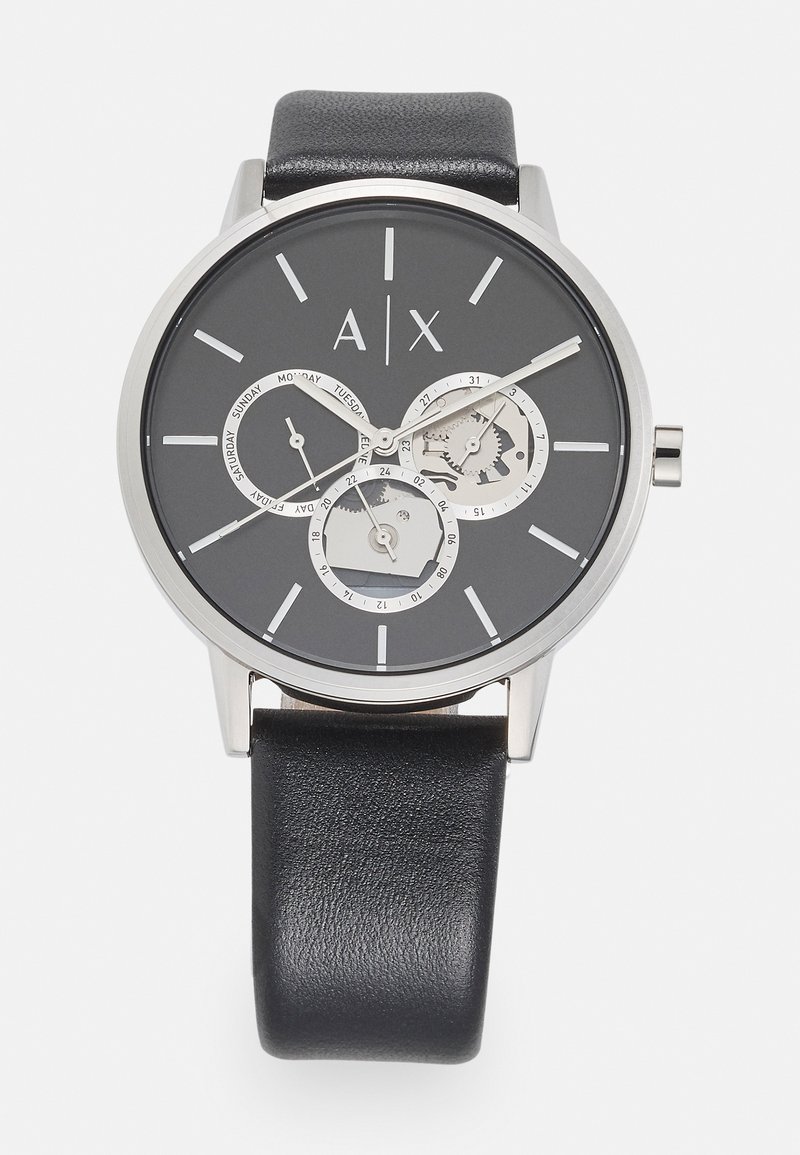 Armani Exchange MULTIFUNCTION - Watch - black/ silver-coloured/black ...