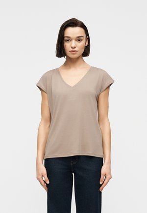 VMFILLI V NECK TEE - Tricou basic - moon rock
