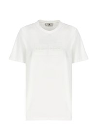 Elisabetta Franchi CON LOGO - Camiseta estampada - bianco