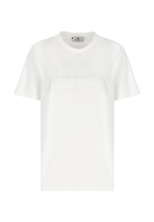 Elisabetta Franchi CON LOGO - Print T-shirt - bianco