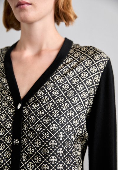 Tory Burch FRONT CARDIGAN - Gilet - black