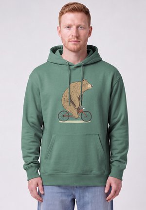 watapparel, FAHRRADBÄR UNISEX - Kapuzenpullover - green bay