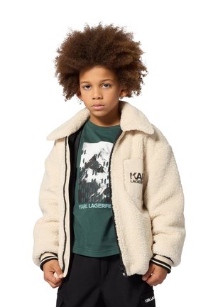 KARL LAGERFELD KIDS, TEE-SHIRT MANCHES COURTES - T-shirt imprimé - bottle green