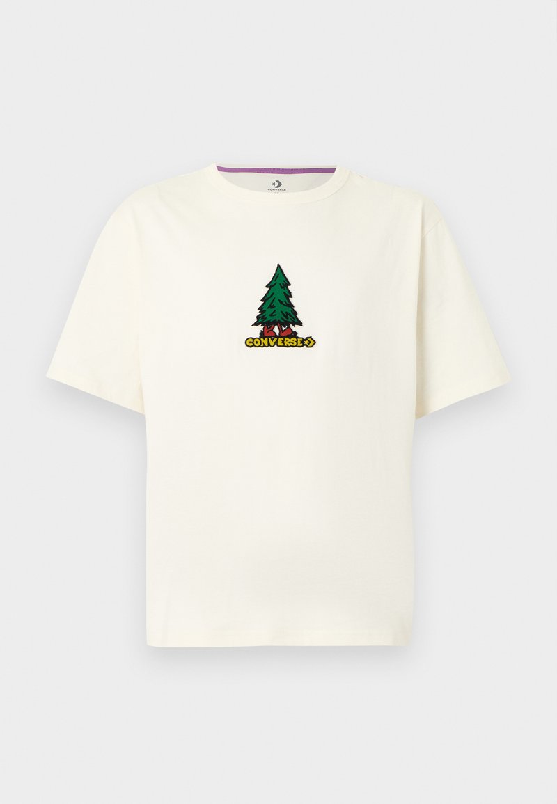 Converse T-shirt print beige