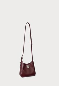Lauren Ralph Lauren LEATHER SMALL TANNER SHOULDER BAG - Kézitáska - dark garnet