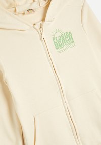 Koton OVERSIZE LONG SLEEVE POCKET DETAIL - Felpa con zip - beige