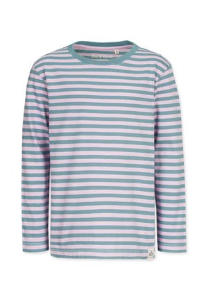 STRIPED - Langarmshirt - chinois green faded pink