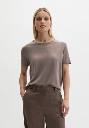 KURZARM REGULAR - T-shirt basique - chalky brown