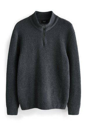 Next CABLE ZIP NECK - Džemperis - charcoal grey