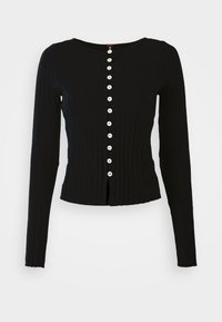 TILLY LONG SLEEVE - Vesta na kopčanje - black