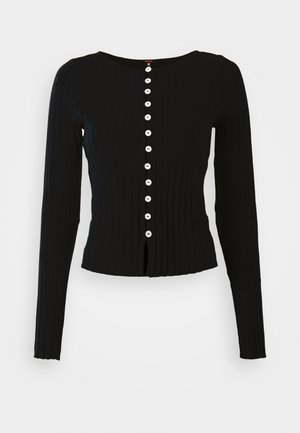 Free People TILLY LONG SLEEVE - Cardigan - black