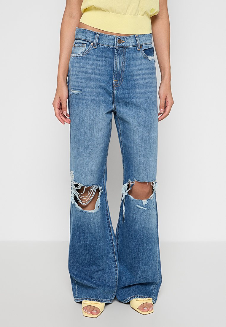 7 For All Mankind Flared Jeans blauw