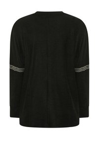 Yours Clothing STUD NECKLINE EMBELLISHED - Pullover - black