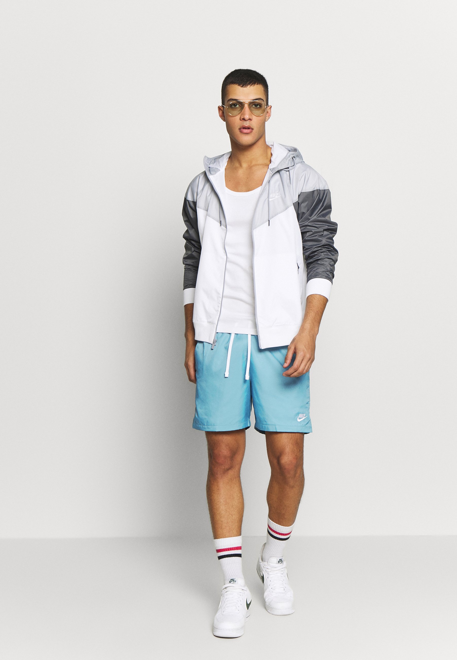 Nike Sportswear FLOW Shorts ceruleanwhite Zalando.no Nike Sportswear FLOW - Shorts - cerulean/thunderstorm/white