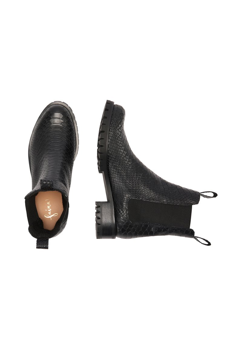 faina Støvletter schwarz schlange/sort