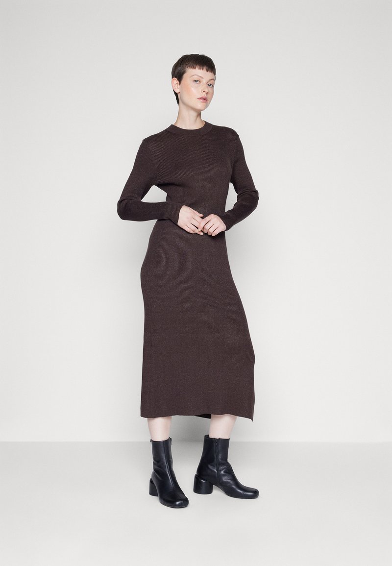 Drescode Etnic Java Selected Femme ELOISE DRESS - Strickkleid - java/braun - Zalando.ch