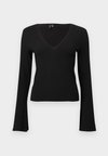 VMSANITA V NECK - Μπλούζα με μακριά μανίκια - black