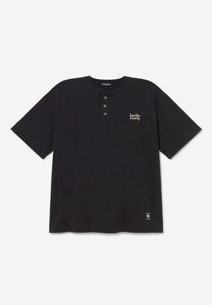 Kaotiko, BUTTON ROMANCE UNISEX - T-Shirt basic - black