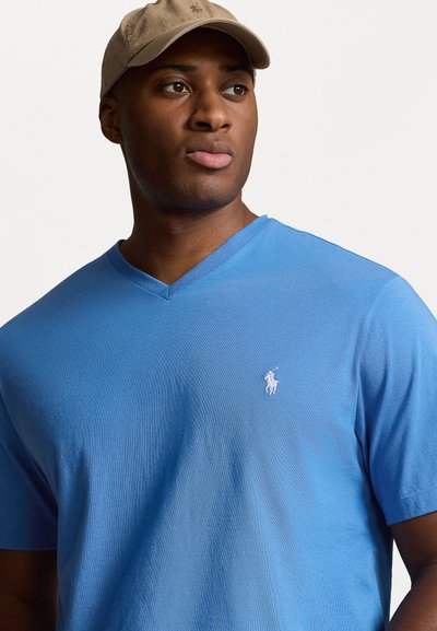 Polo Ralph Lauren Big & Tall JERSEY V-NECK T-SHIRT - Jednoduché tričko - new england blue