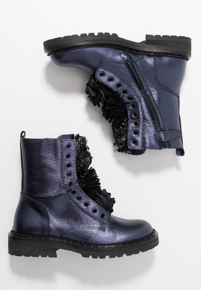 Bottines - dark blue metallic