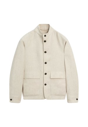 Massimo Dutti, 100% LINEN TOTAL LOOK OVERSHIRT - Leichte Jacke - beige