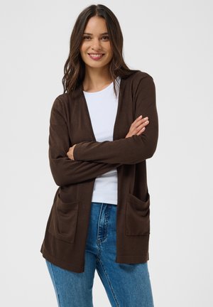 Kaffe, KALIZZA LONG - Cardigan - coffee bean