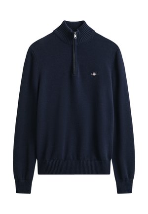 GANT CASUAL HALF ZIP - Pulóver - evening blue
