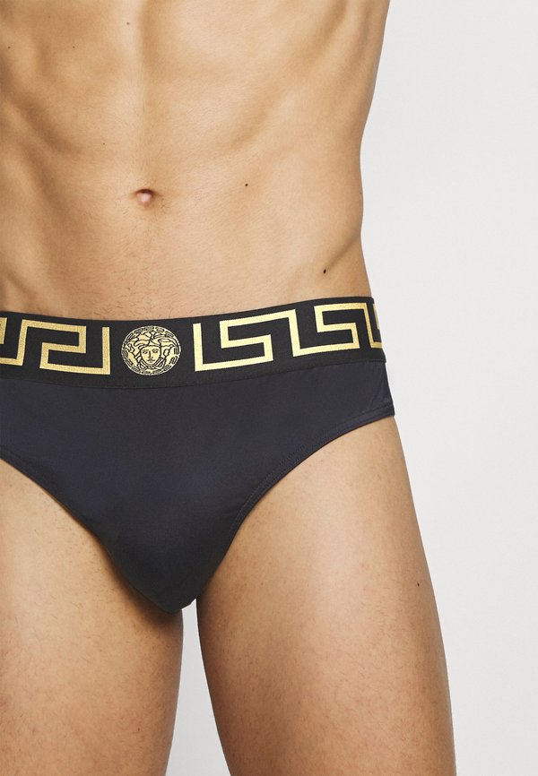 SWIM LOW RISE VITA - Swimming briefs - nero greca oro4