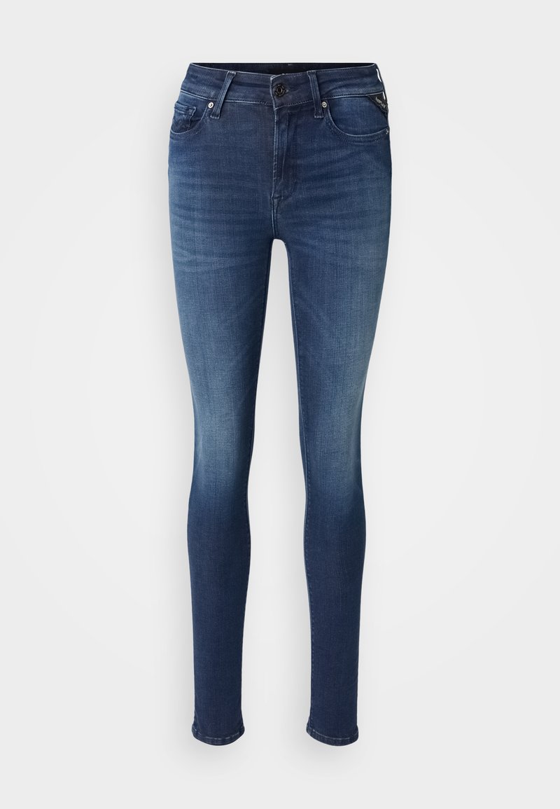 Replay Jeans Skinny Fit donkerblauw denim