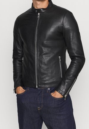 Lederjacke - black