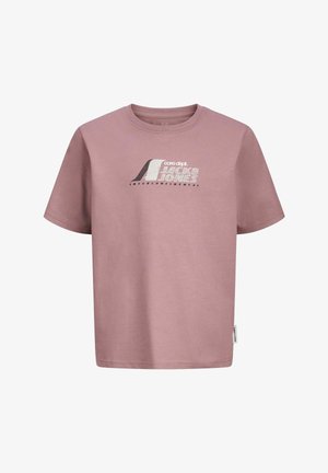 OTIER FRONT PRINT TEE - Majica kratkih rukava s printom - grape shake