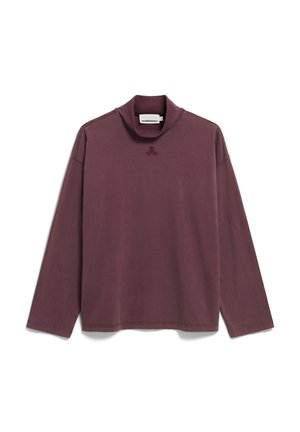 ARMEDANGELS Langarmshirt - dark cranberry
