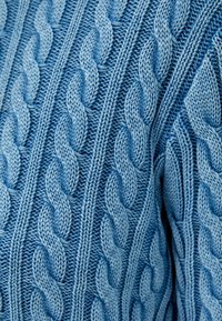 Bershka Stickad tröja - dark blue